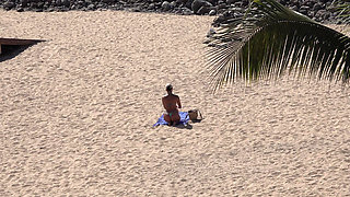 I get Fucked after the Beach with a Voyeur from the Resort