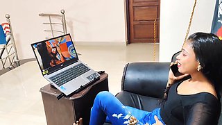 Best Sex Of May 2025:-Neha invited her husband's friend to have sex after watching a sexy movie. Neha had sex by sucking his penis