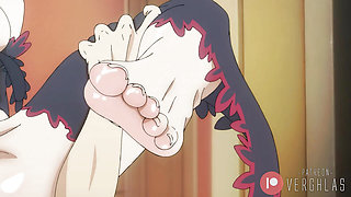 DanMachi Hentai - Freya Fucked Reverse on the Couch