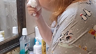 Washing My White Granny Panties for Client!