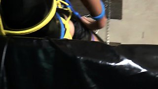 Extreme fetish latex play