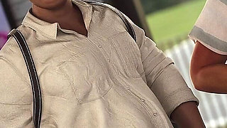 Sexy Married Teacher Having Threesome with Two Lucky Students - the Office