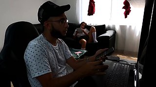 Extreme amateur pov blowjob with brunette babe