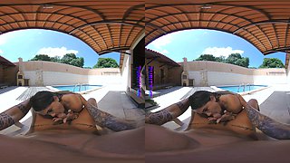 PURITYVR Perversions in public pool with Izadora