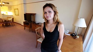 Blonde Thai MILF cutie with ass fucked on amateur video