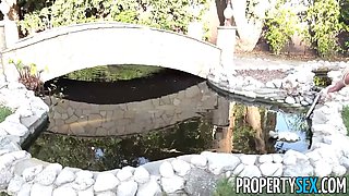 Propertysex my mom's ex-boyfriend creampies me at open mansion