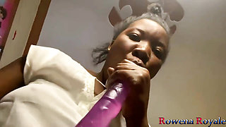 Purple Snake Provokes Squirt
