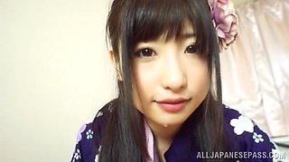 Hot chick Arisa Nakano Japanese cosplay fucking action