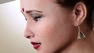 Desi Indian Stepmom Caught Naked in the Bathroom, Fingering Her Pussy