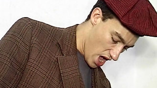 Vintage French doll enjoys DP threesome