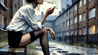 Harrison Marks Presents: AI Generated Smoking Babes in Stockings