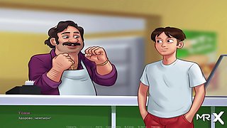 Summertime saga - Jerk off a Little on Bed E1 # 77