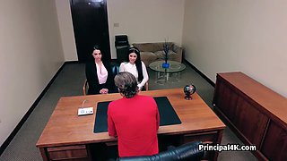 Secretary And Principal Blowing Dick At The Office
