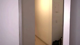 Bedroom Heist: Teen Beauty's Masked Thrill with Her Unexpected Intruder