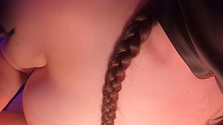 Virtual Slave Training - Loud Moaning Orgasm Under Hard Machine Fuck