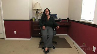 Hairy black Delilah shares her hairy life with all us mere mortal