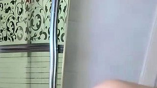Amateur webcam slut shows tit on cam
