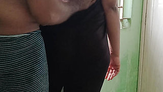 stepaunty enjoying fuck with step son at windows side in home made romance