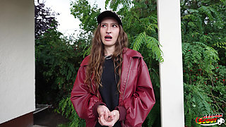 German Scout - Slim Ukrainian Girl Mari Moon Accidentally Cum in Eye at Pick up Casting Fuck