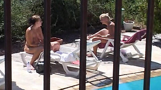 Big Titted Blonde German Lady Riding Cock in Outdoor Show