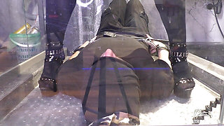 Mistress Pees Into Slave's Mouth in Different Outfits and Poses
