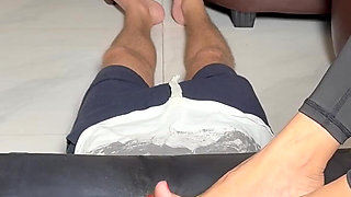 Asian Foot Domination of Human Footstool