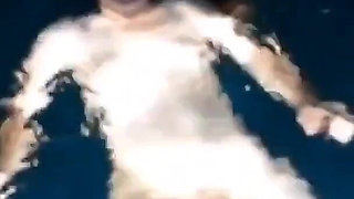 A Blowjob and Facial at the Hotel Pool and Amateur Wife Jerks Cock for Cumshot on Face