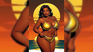 Bold Black Woman Animated to Tease