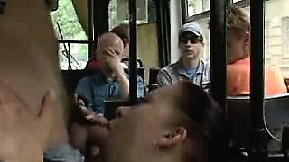 Public sex in the crowded bus