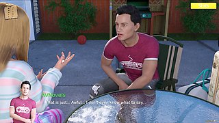 Busty blonde gamer takes on her first pc gameplay adventure