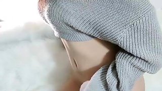 Sexy teen ebony solo toy masturbation