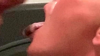 Up Close Drenched in Sperm Submissive Massive Facial