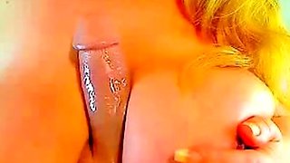 Big-Titted Romanian Granny Plays with Sex Toy on Webcam