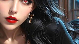 Crimson Countess’s Victorian Thirst - Ai-generated