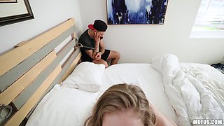 Cuckold Watches Busty Babe Lena Paul Fuck