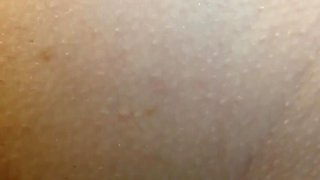 My Husband Lubricated His Fingers with Precum and Fucked My Pussy. Female Orgasm and Creampie Extreme Close-up