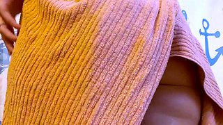 Amateur blondie solo anal masturbation