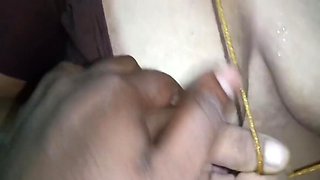 Lovely Aunty Romance Enjoyed Big Boobs Puffy Nipples Massage