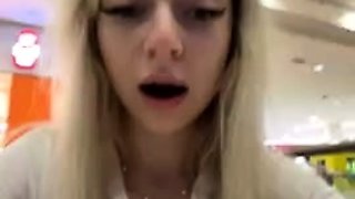 Curly Blonde Teen Records Solo Dildo Masturbation More at