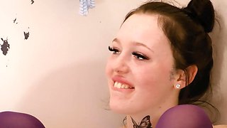 Panty sniffing ladies decide to enjoy some lesbian fucking