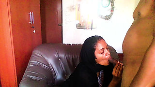 hijab milf had a visitor daily ,when husband goes to work