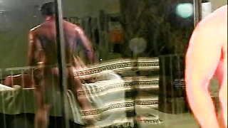 Platinum blonde doll enjoys DP threesome