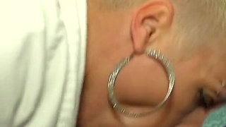 Sexy natural nurse gets fucked in the hospital car