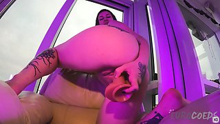 Hot Model Sam Masturbating With A Realistic Dildo