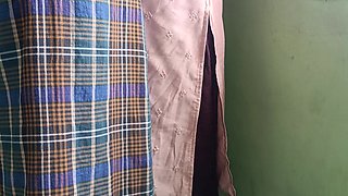 House Maid Enjoying Standing Sex