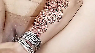 Muslim Wife Cools Her Fire with a Dildo