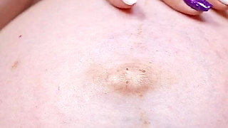 Belly Movements From Inside & Belly Worshipping
