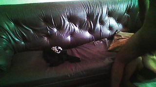 Fucking my maid on the sofa