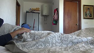 Real Amateur Cleaning Maid Gives Her First Rimjob and Swallows His Cum