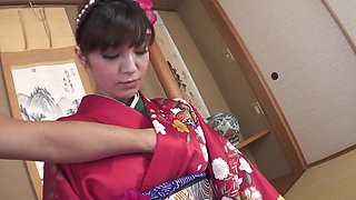 Japanese Suckers Scene- 1 Beautiful Busty Japanese Woman Kyouko Maki Enjoys Cumshot on Her Hairy Pussy